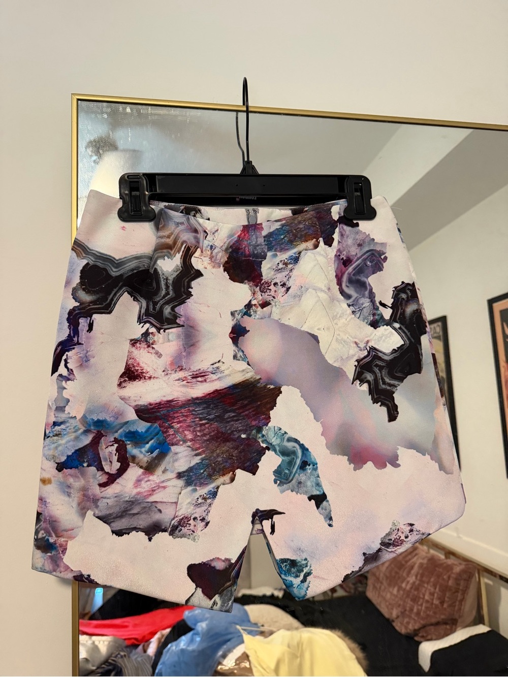 Like New Stylestalker Abstract-Print Mini Skirt Size S